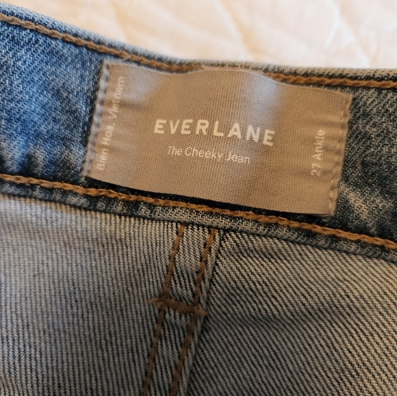 Everlane Japanese Denim Cheeky Jean Ankle, Light Blue, 27 - Picture 6 of 9